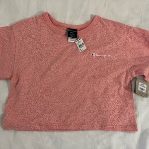 Champion Pink Groovy Papay Copped tee small